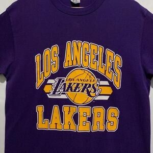 80S Los Angeles La Lakers Nba Shirt Purple Bn467